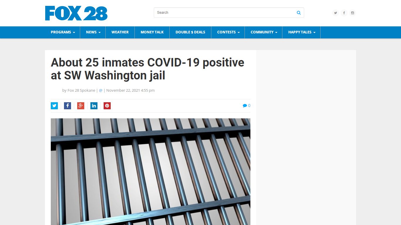 About 25 inmates COVID-19 positive at SW Washington jail ...