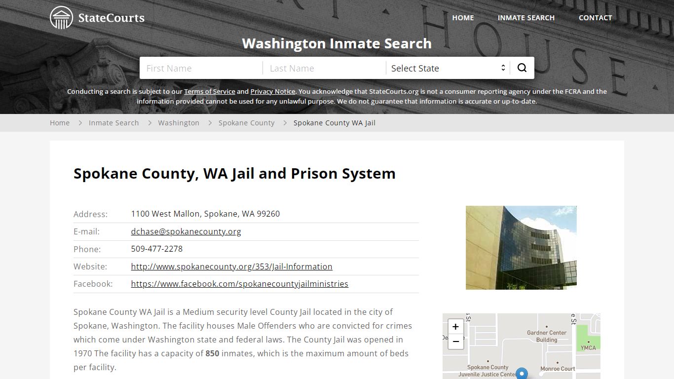 Spokane County WA Jail Inmate Records Search, Washington ...